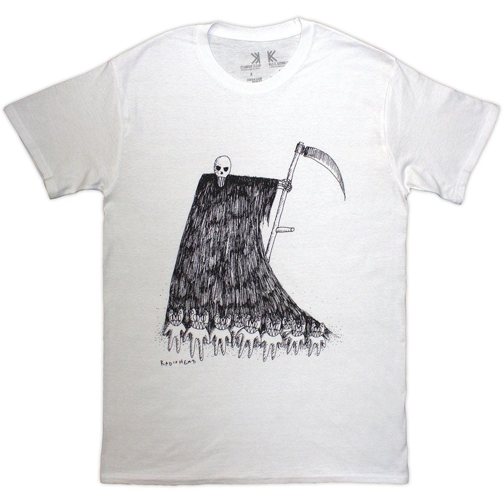 Radiohead - Grim Reaper Mens T-shirt - White